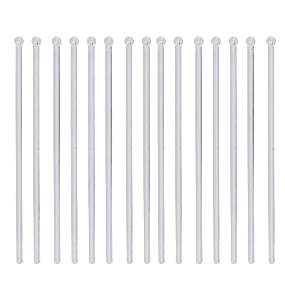 Custom clear Plastic Acrylic Long Drink Cocktail Mixing Stir Sticks