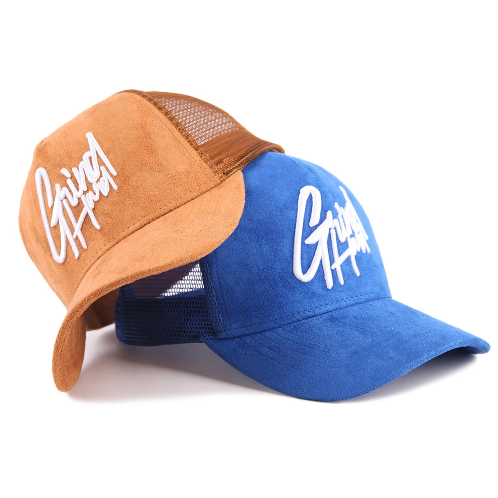 Wholesale Custom Design Your Own 3D Embroidery Logo High Quality 5 Panel Gorras Mesh Trucker Caps Hats