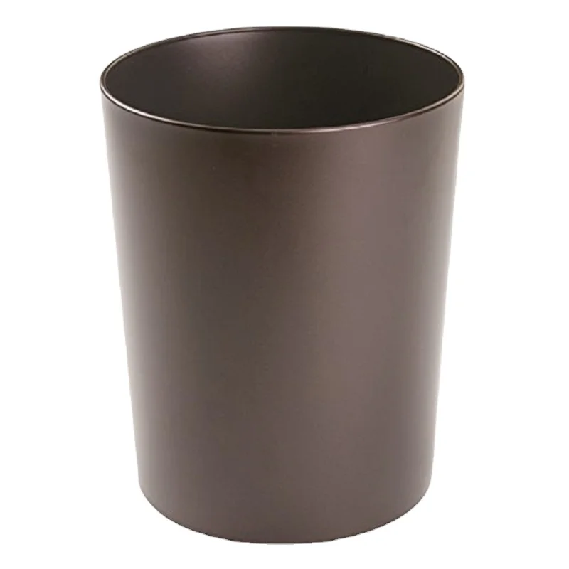 Small round Metal Spinning Fabrication Wastebasket Garbage Container Bin Home Offices Bathrooms Kitchens Trash Ice Buckets