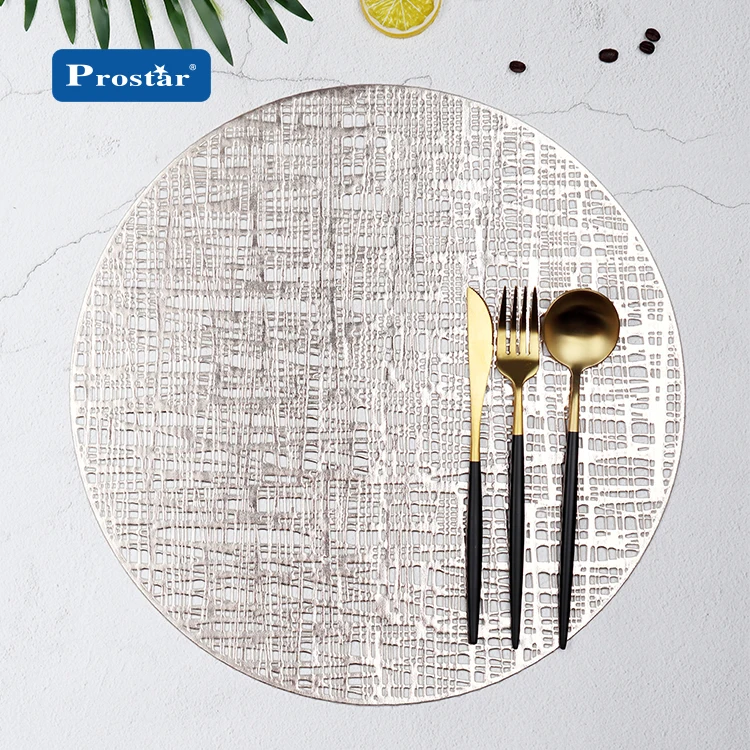 Оптовая продажа, новые продукты, Золотой и Серебряный зеленый круглый коврик из ПВХ в форме листа