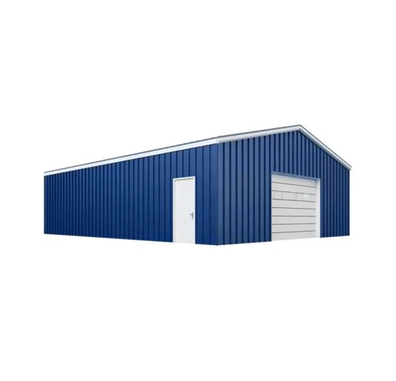 Newly Designed Galvanized Steel Metal Garage Prefabricated Steel Structure Building metal sheds prefabricated metal buildings