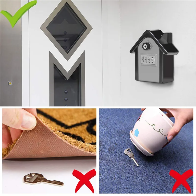 High Quality Combination Wall Mounted Key  Lock Box Storage Box   Key Safe Box for Outdoor