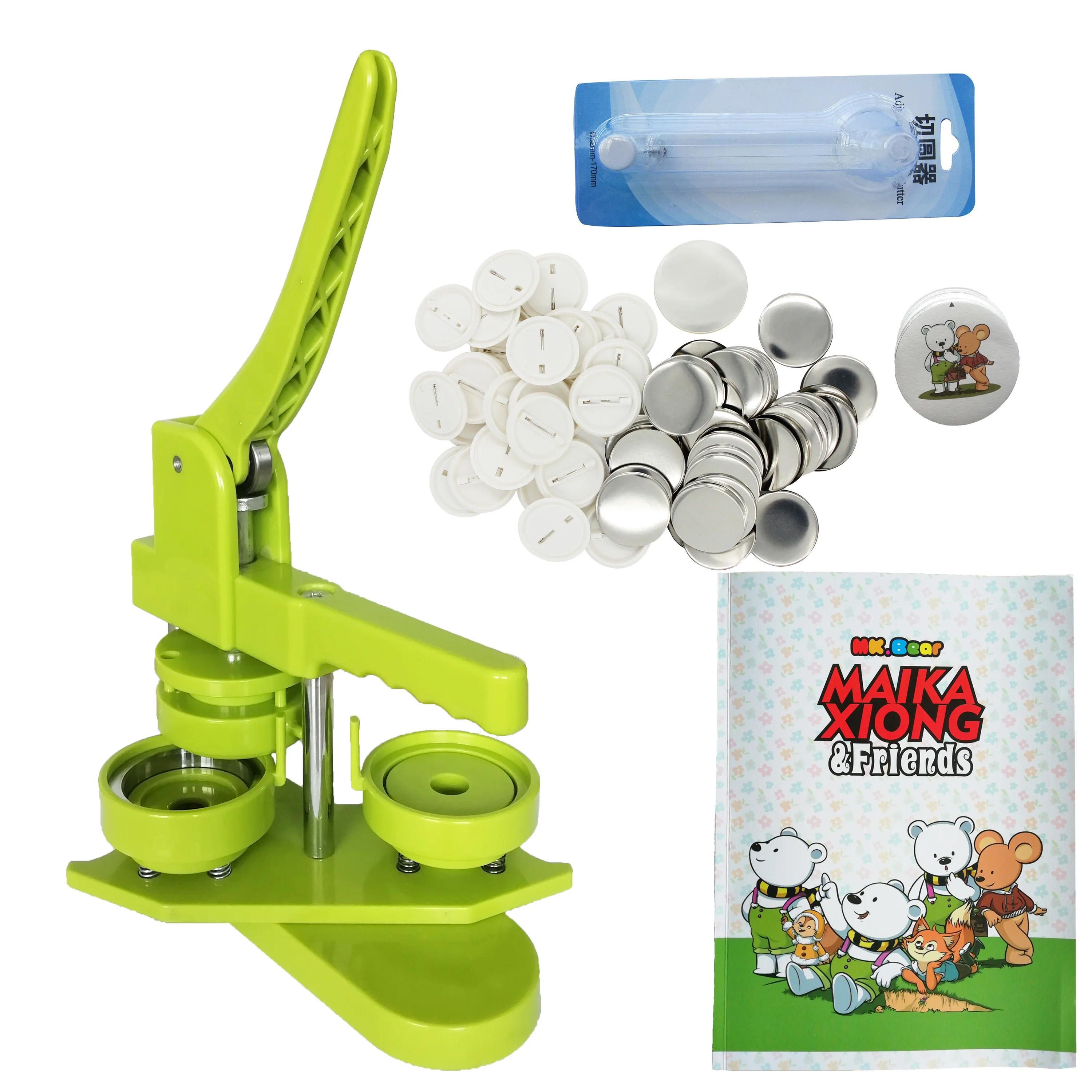 25mm 44mm 58mm Plastic DIY Home Use Small Round Badge Making Machine Manual Badge Pin Machine for sale