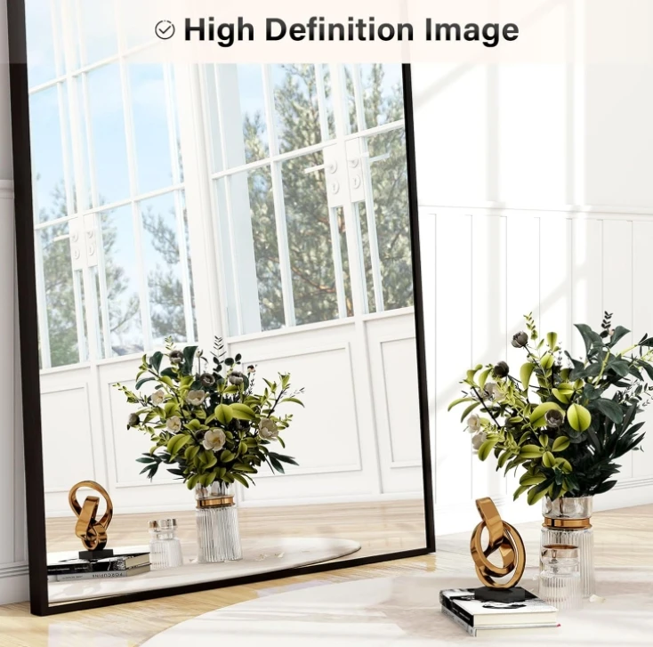 Rectangular Design Contemporary Modern Trendy Finishing Floor Standing big long Dressing Full Length Mirrors