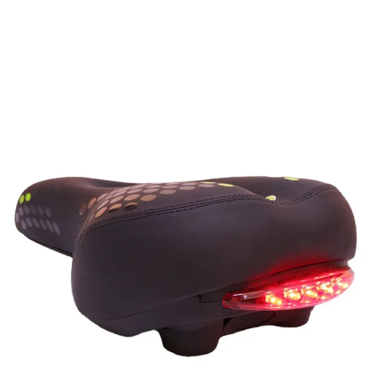 2022 New  High Quality  Big Comfortable Bicycle Seat Mountain Bike Seat With Warning Lights For Sale