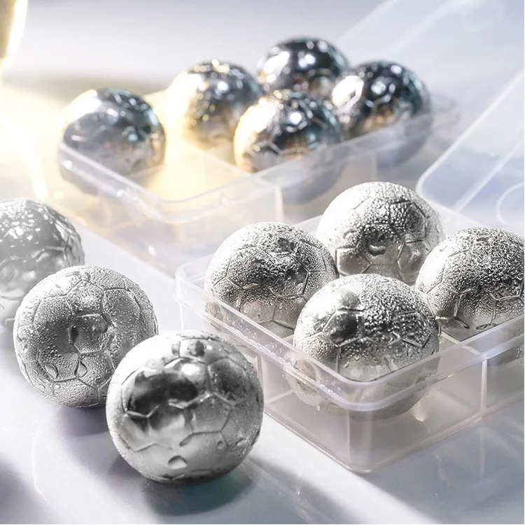 Amazon hot sale high quality Stainless steel cooling ice cube ice ball Whiskey Cooling Stone Set for beer