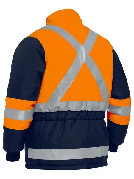 Adhesive two tone visible frozen sustainable source insulation ribbed cuff overalls