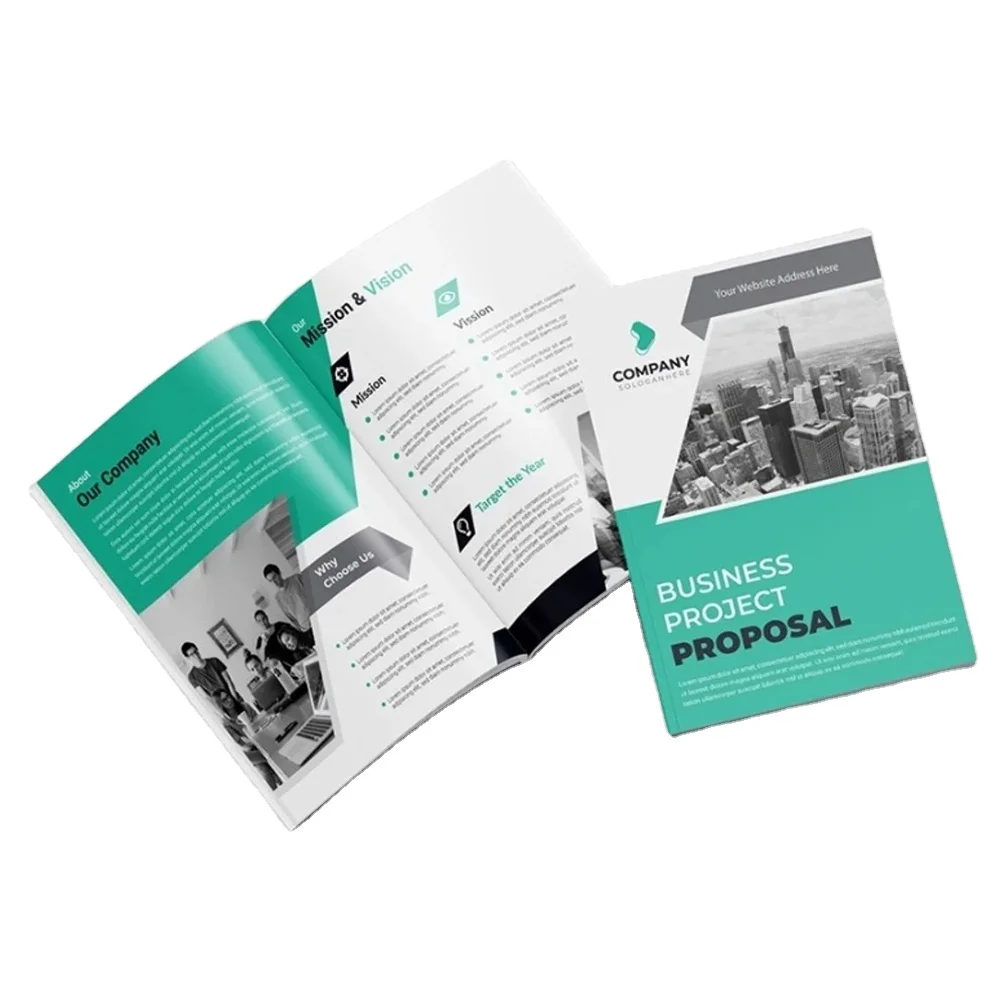 Custom Printing Colorful Luxury Matte Glossy Brochure Paper Printing Catalog/Instruction Book/Manual/Flyer