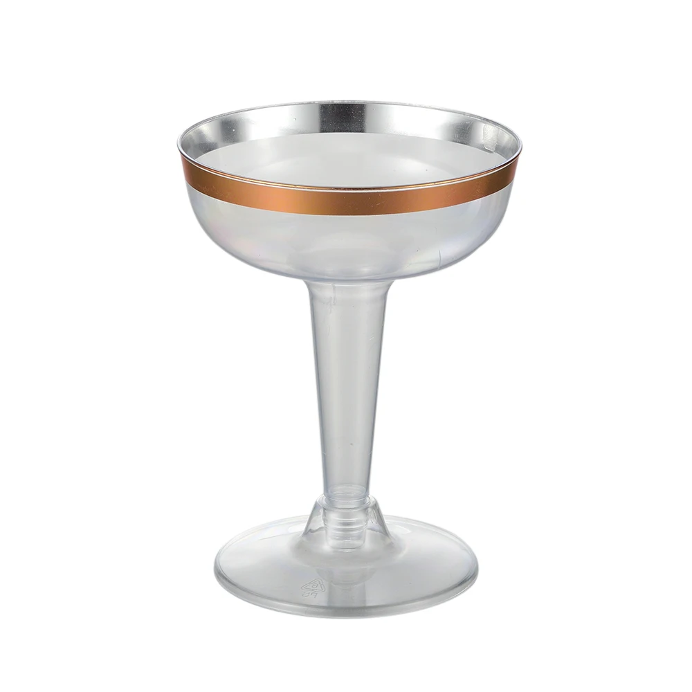 Disposable 4oz Party Cocktail Wine Cups Decor Clear Toasting Wedding Glasses Plastic Champagne Flutes Goblets
