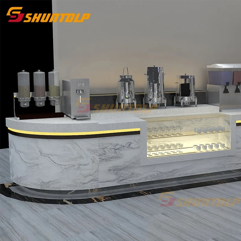 Luxury Commercial Refrigerated cabinet  Salad Showcase modern hotel sushi buffet counter equipment design
