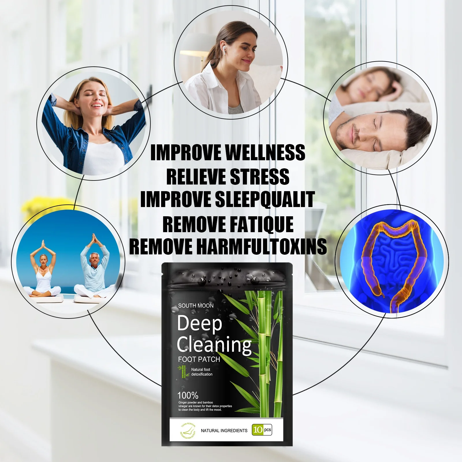 offer bulk sales hot selling products 2023 kinoki detox foot pads 10 pads patch pour les pieds