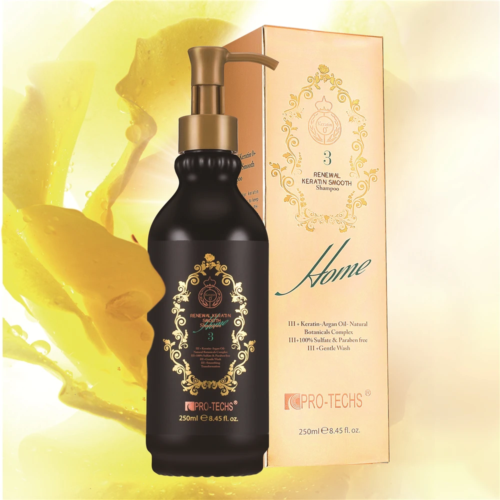 PRO TECHS Paraben Free Sulfate Free Argan Oil After Renewal Keratin Home Maintenance Shampoo