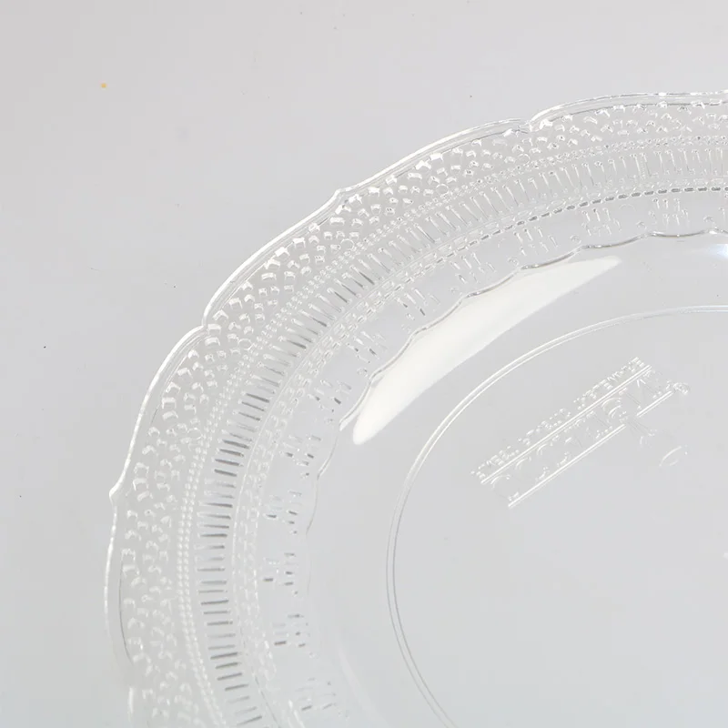 Party Gold 6/7.5/9/10.25/12 Plastic Plates & Bowls Clear Plastic Plates