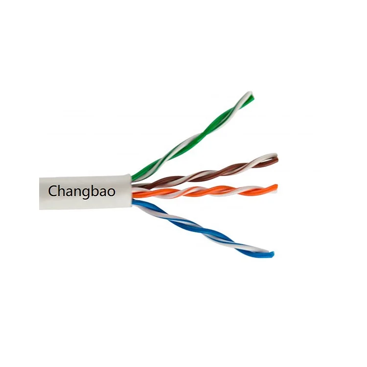 
CHANGBAO High Quality Pvc Jaket Copper Utp cat5e copper communication cables 