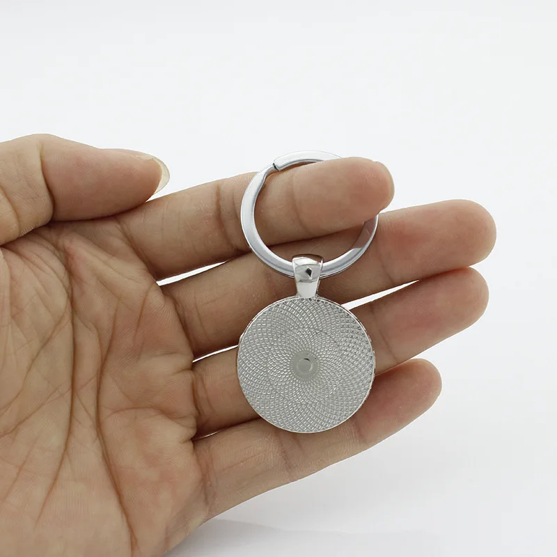 Anniversary gift keychain; University emblem company badge with logo keychain