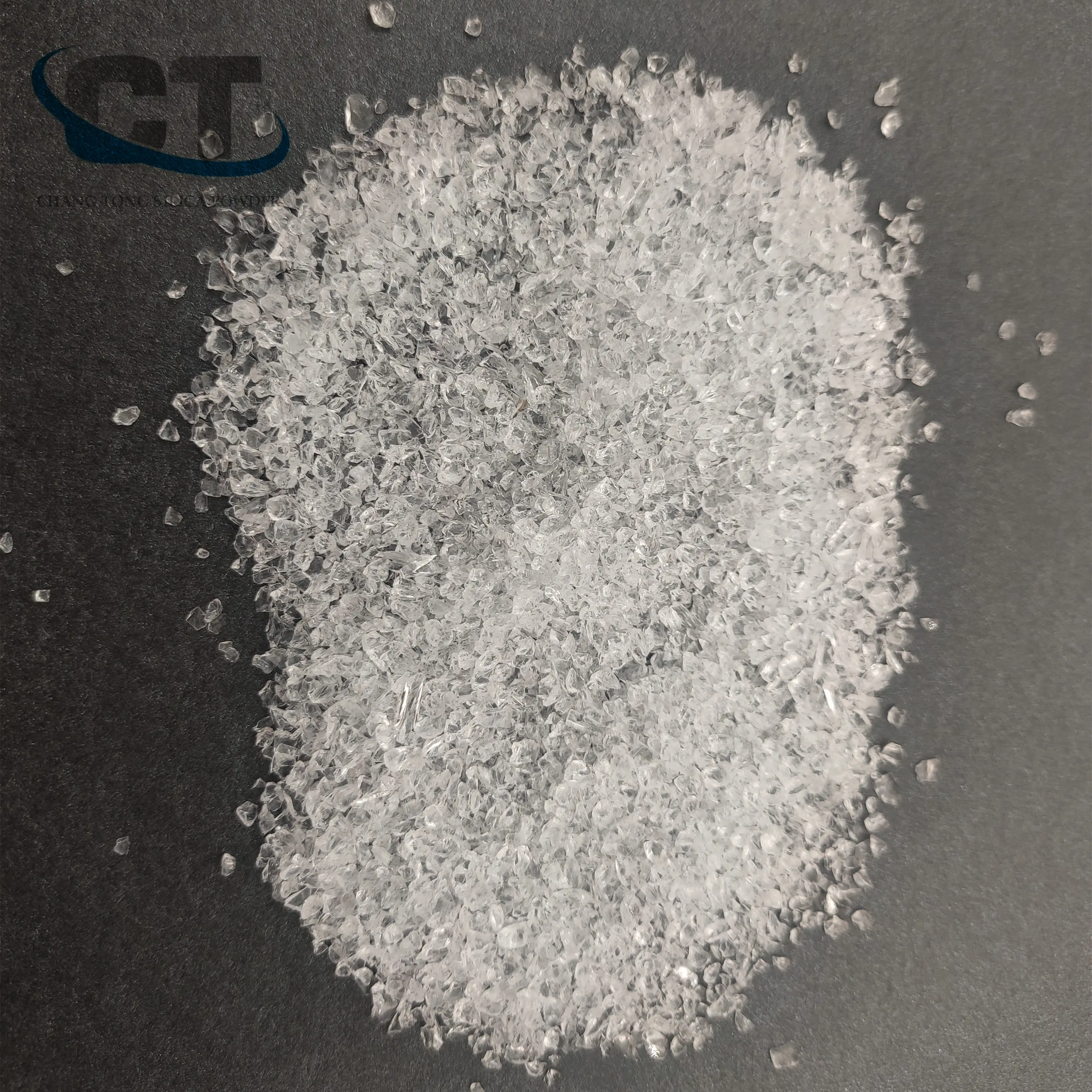 99.99% very  high purity SiO2 Crystals Granules fused silica sand for optical coating casting sand