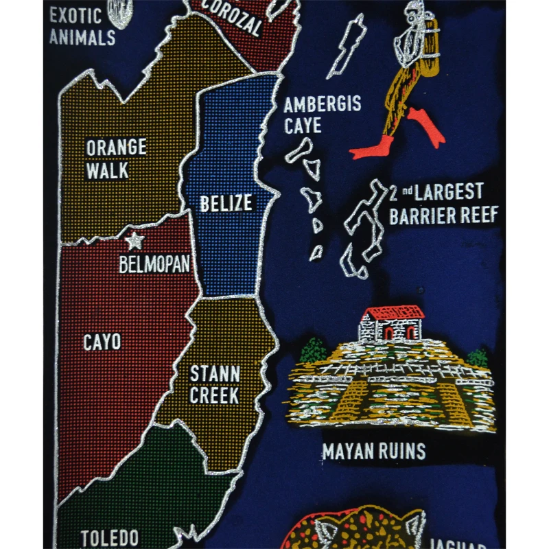 
Belize Wall Hanging Scroll Souvenir 