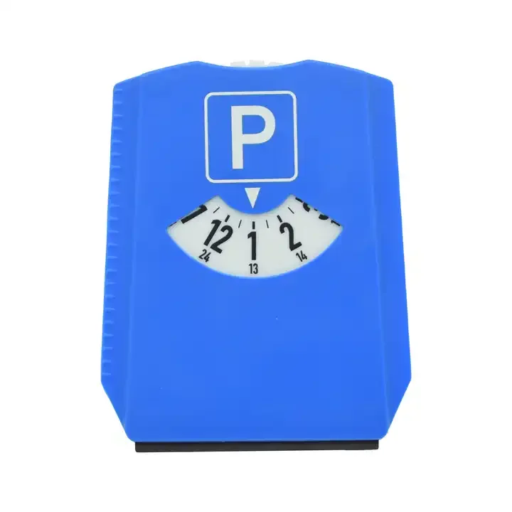 oripower OEM Auto Car plastic parking disc with ice scraper Parking Disc Disk Automatic Parking Meter Clock