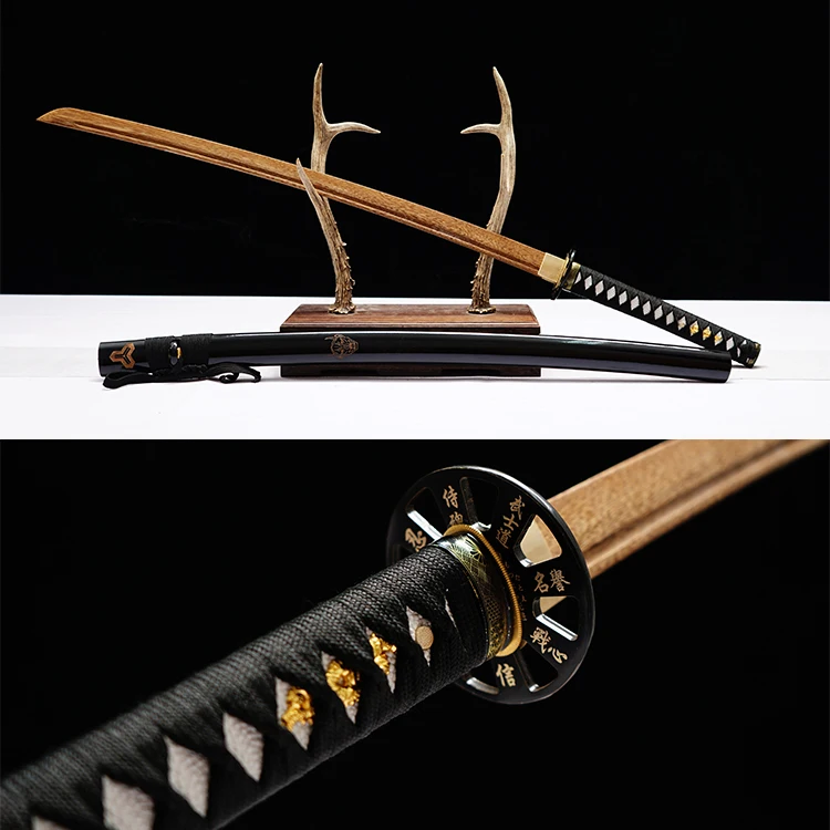 toy rosewood katana swords ws011