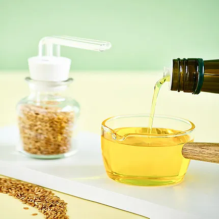 freshly refind flaxseed oil supplements  omega 3 ALA linseed oil