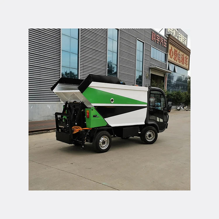 
Environmental Sanitation 4wheel Electrical Waste Collector Disposal Truck Garbage Vehicle 