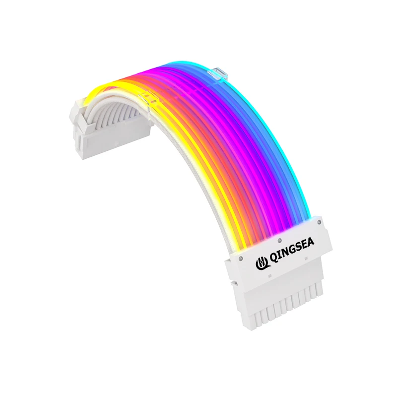 2023 New Style PSU Extension Cable DC Neon Line Cable ARGB LED Strip Light Extension Cable for PC Gaming Computer Extension Cord