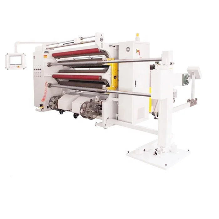 Productive 300-1600MM Width Film Cutter Silver Heavy Duty Aluminum Foil Chocolate Bar Aluminum Wrapping Foil Slitter Rewinder