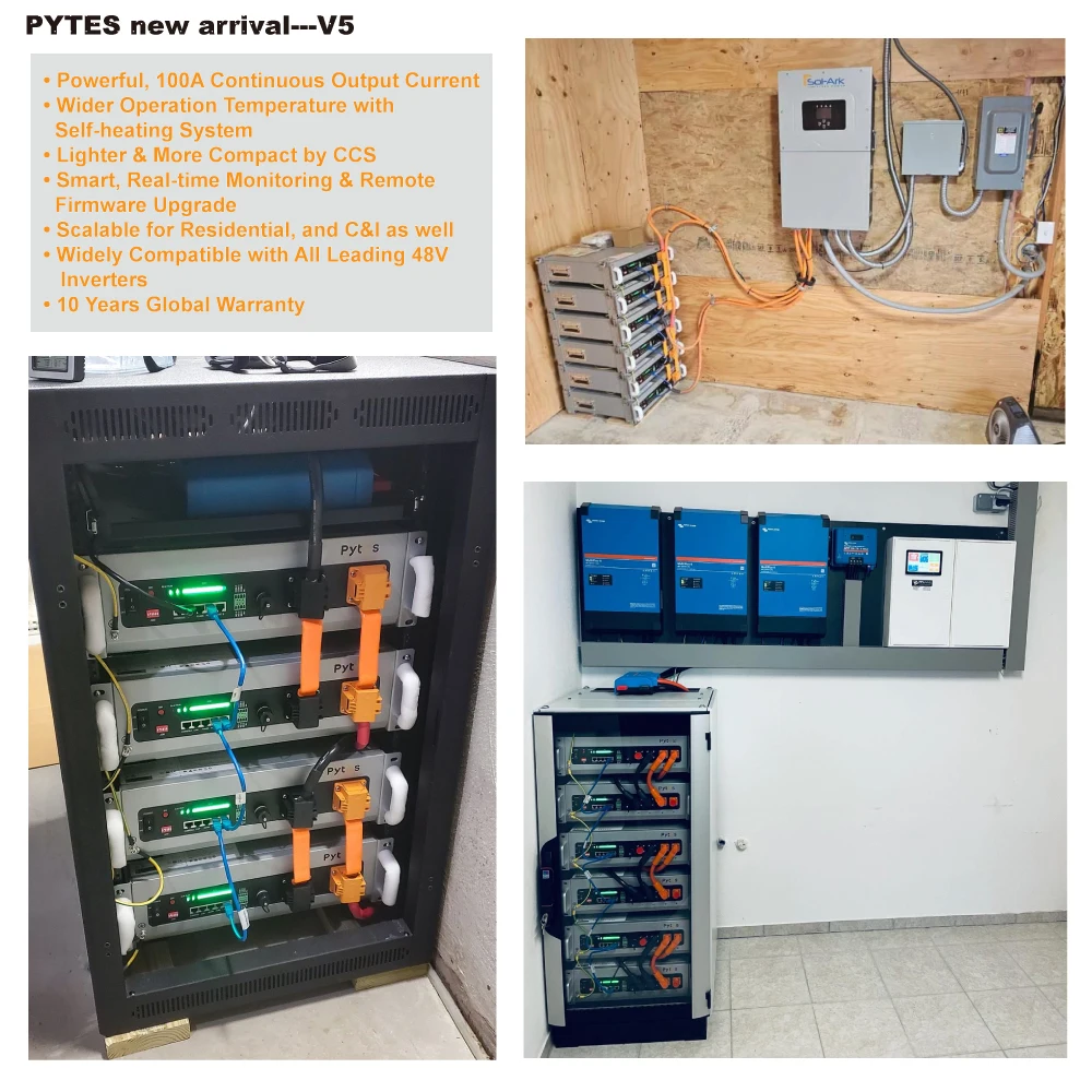Pytes 48v 200ah Lifepo4 Solar Battery 10kwh battery lifepo4 48v 100ah 150ah 200ah 6000 Cycles 48v lifepo4 battery