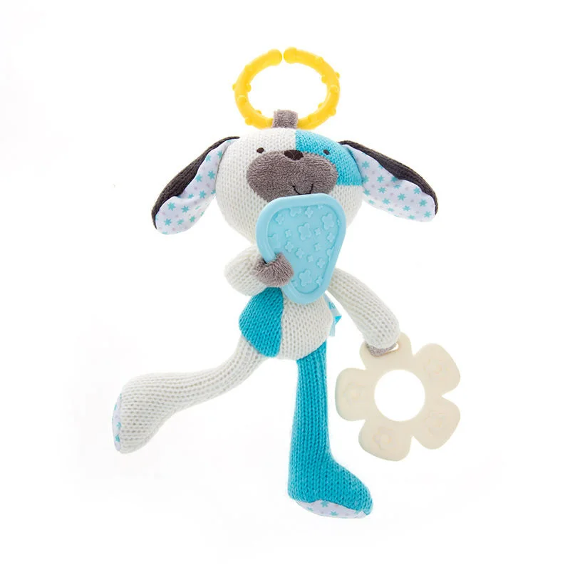 Premium Gift Toy Set  Bpa Free Silicone Baby Teethers Crochet Bunny Funny Custom Baby Toys Teether