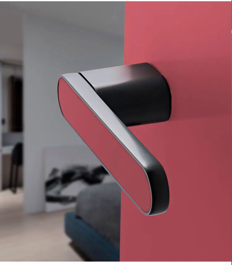 Модный дверной аксессуар Doorplus, внешний кожаный замок конфиденциальности для помещений, дверные ручки из цинкового сплава