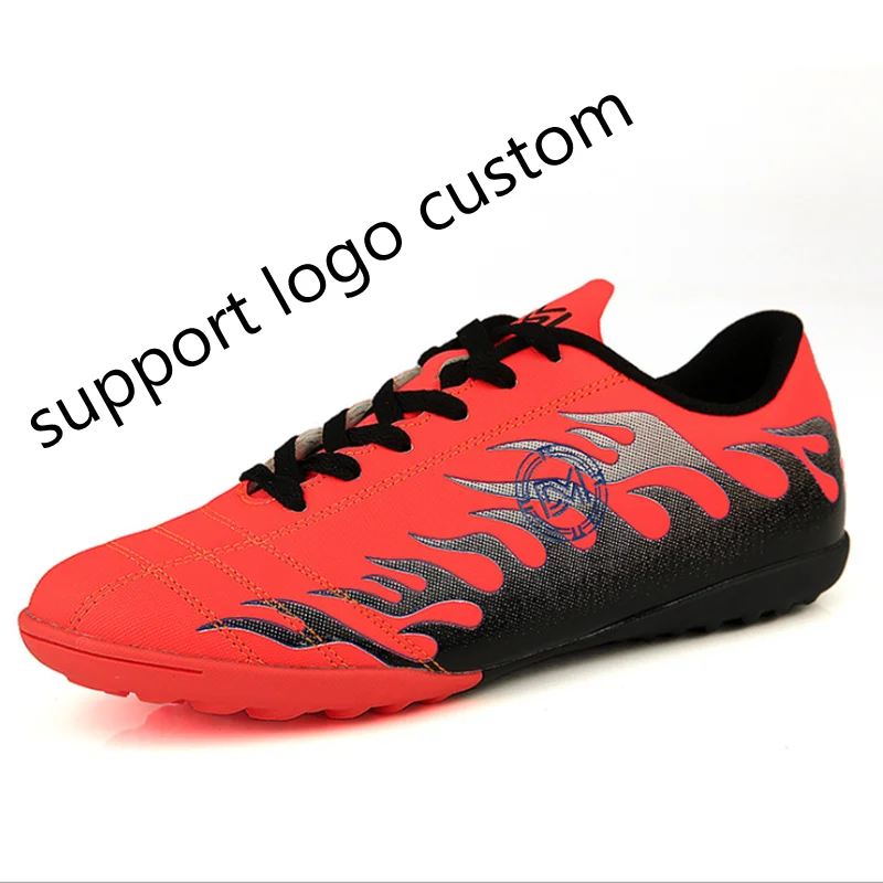 Factory Sell flame Youth Trend football custom mens boots soccer shoes tf genuine
