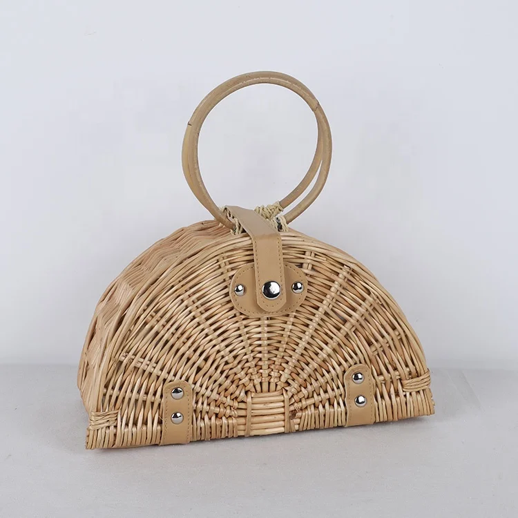 Wholesale woven handbag bags women handbags ladies rattan wicker straw handbag bag