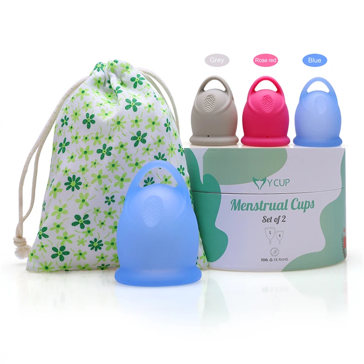 Eco-Friendly Reusable Custom Packaging Wholesale Silicone Period Copa Menstruation Beginner Menstrual Cup Sanitary Cup