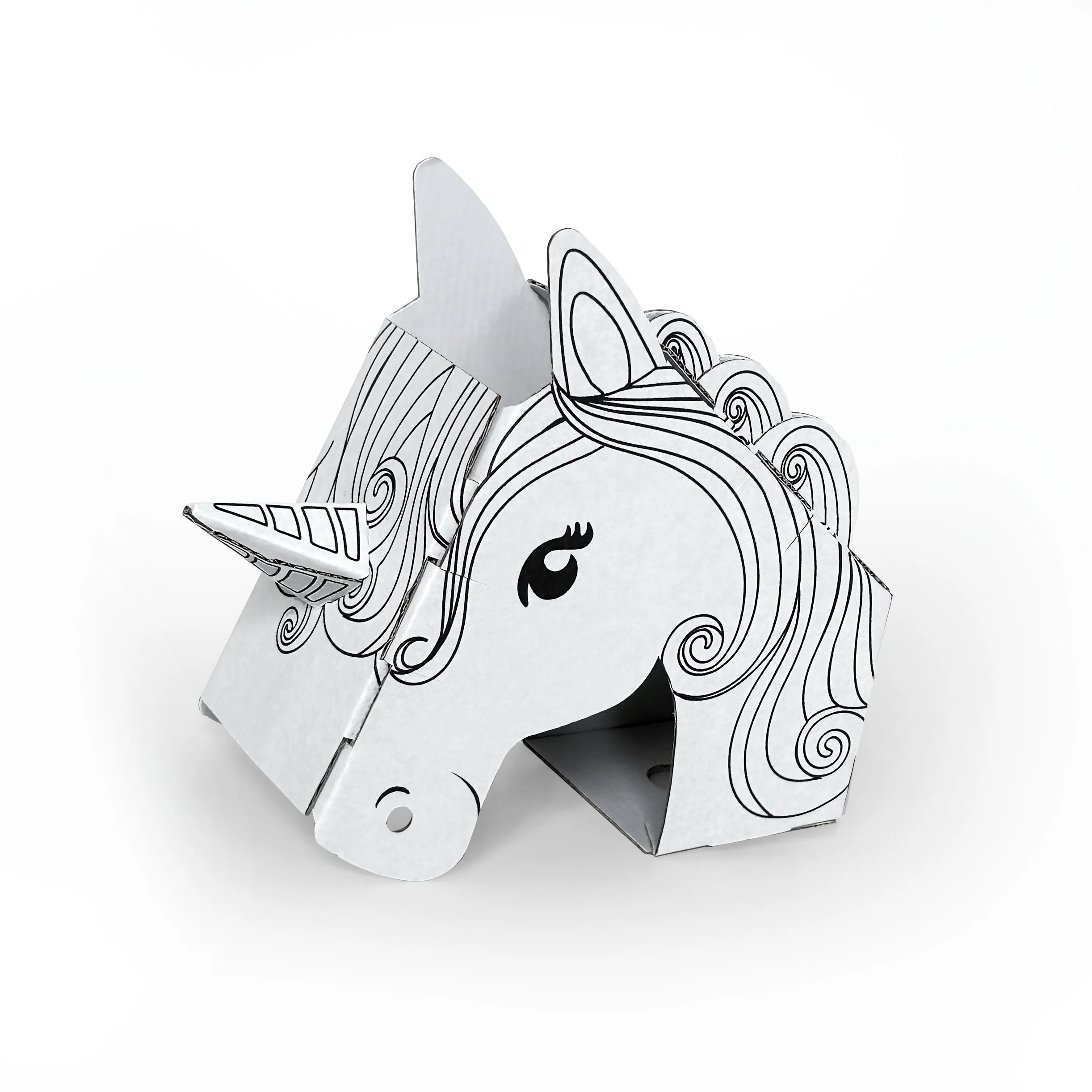 Eco-friendly Kids DIY Cardboard House Set Kids Playhouse Painting Toys Draw Cardboard House