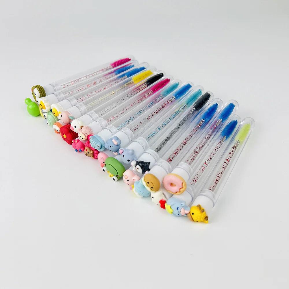 Eyelash Brush eye Makeup Brushes Black Pink Purple Lash Applicator Tool Mascara Eyelashes Brush tube