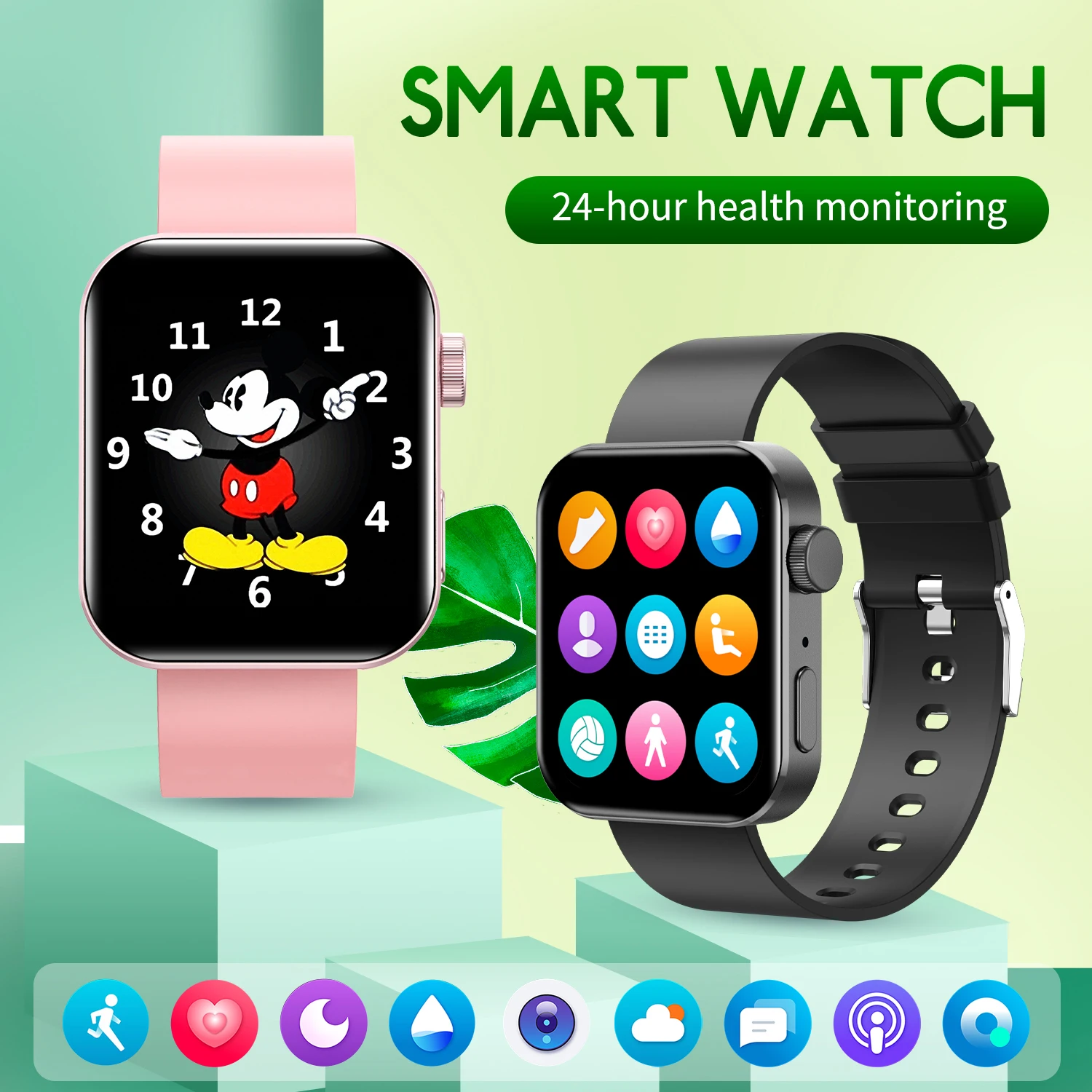 1.75 touch screen Smart Watch  support calling  fitness Android for iPhone smart watch