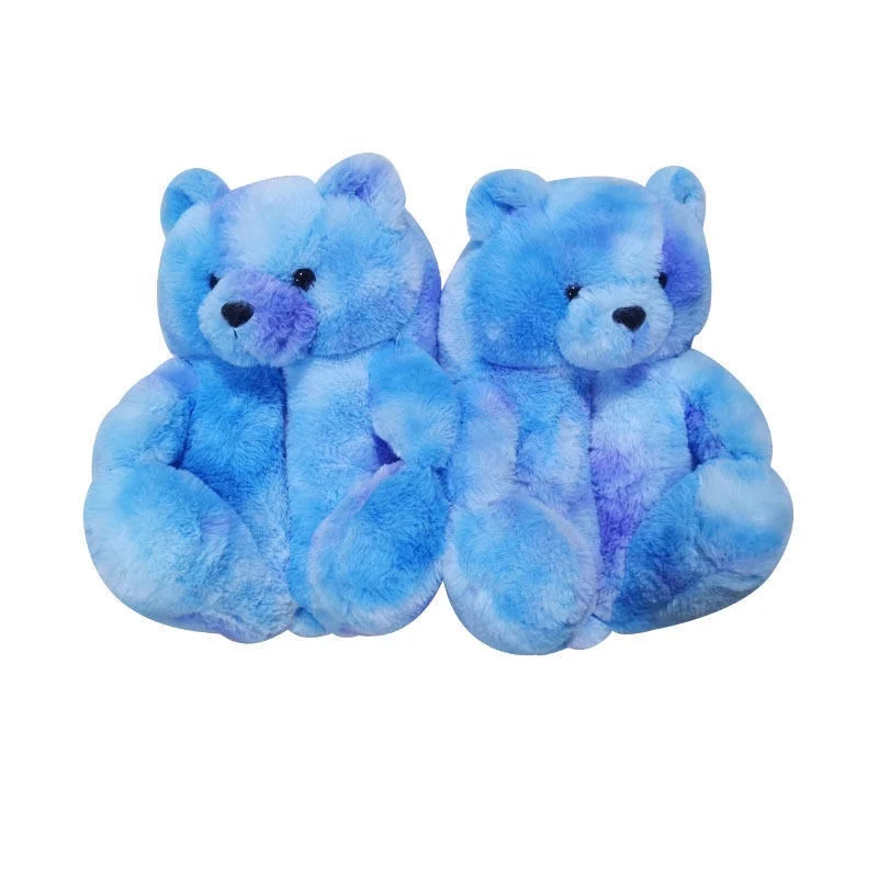 Teddy bear slippers fuzzy teddy Wholesale Plush adult Slipper House for Women Girls home slippers