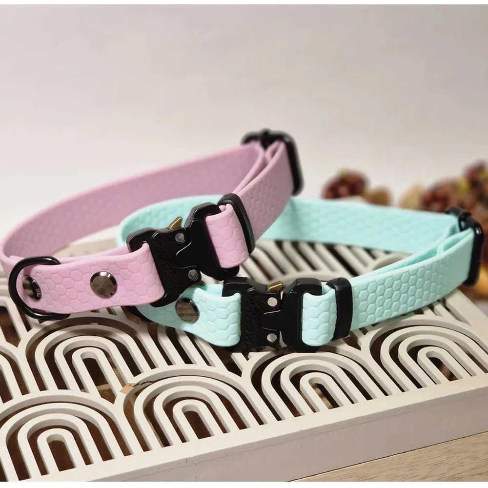 Side Release Buckle HEXA Webbing Dog Collar available in a large size range to make it suitable for all breeds and sizes