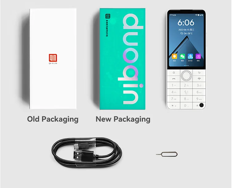 Google Available Global Version Duoqin f22 Pro Android 12 SmartTouchScreen 4G Mobile Phones Free Shipping qin F22 Pro