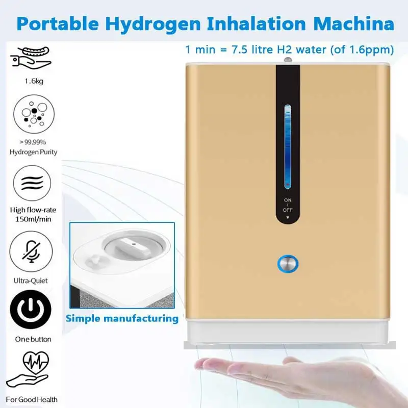 Cawolo HIM-22 OxyHydrogen Generator Portable Oxygen Hydrogen Inhalation Machine h2 Pro 150