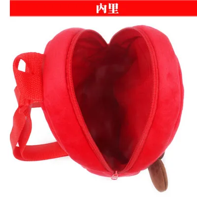 
cute monkey fur kid bag kindergaden children backpack 