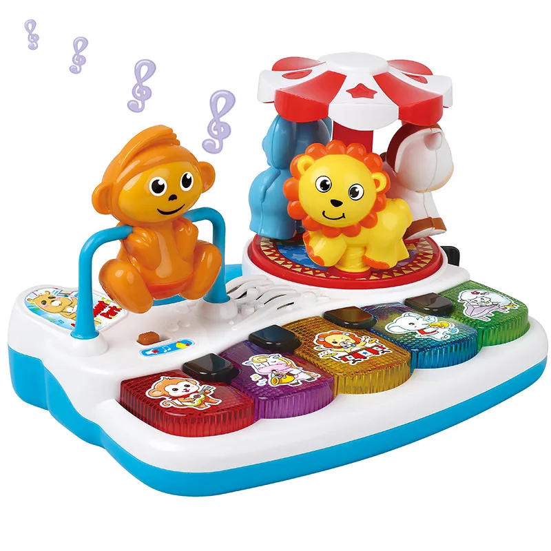 FiveStar Piano Toy Light Up Music Baby Toys for Early Learning Educational Keyboard Infant Gift for Boys Girls Kids