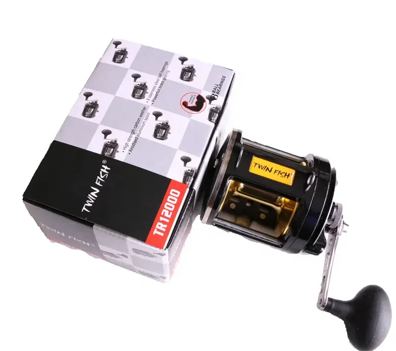 ZHUO RUN Factory Big Game 8bb 12000 3.4: 1 Gear Ratio 25kg Max Drag Saltwater Tuna Ocean Reel Drum Reel Fishing Trolling Reel
