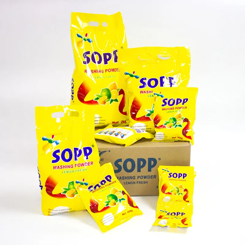 Best Selling Lemon  Detergent  OEM 300G multi purpose cleaning laundry Powder soap oil diffuser from China Shipment on time