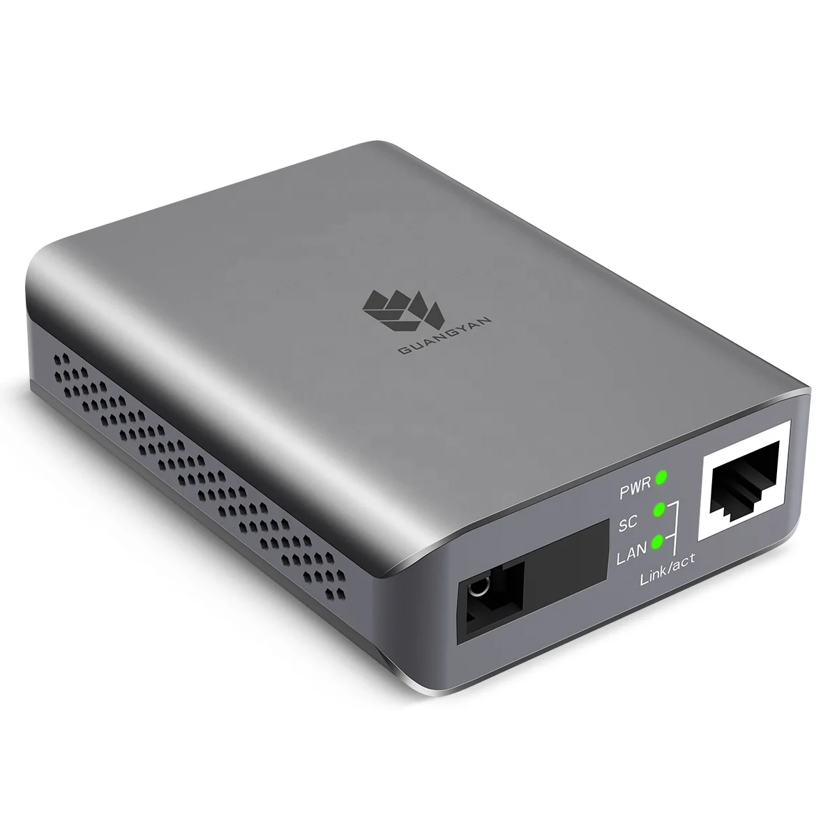 GUANGYAN SFQ 10/100/1000M Fibre Optical Transceiver Aviation aluminum High performancefiber optic to rj45 media converter