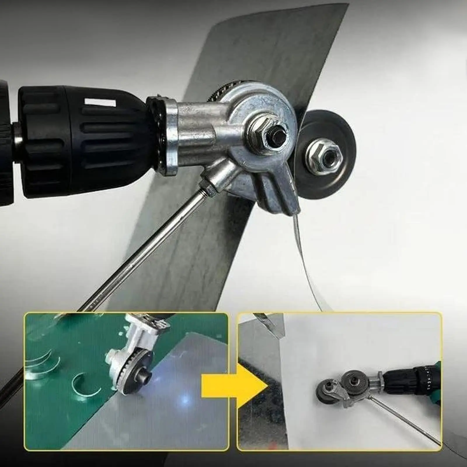 Wholesale electric drill shears plate cutter DIY metal nibbler drill attachment with adapter for steel copper aluminum sheet cut