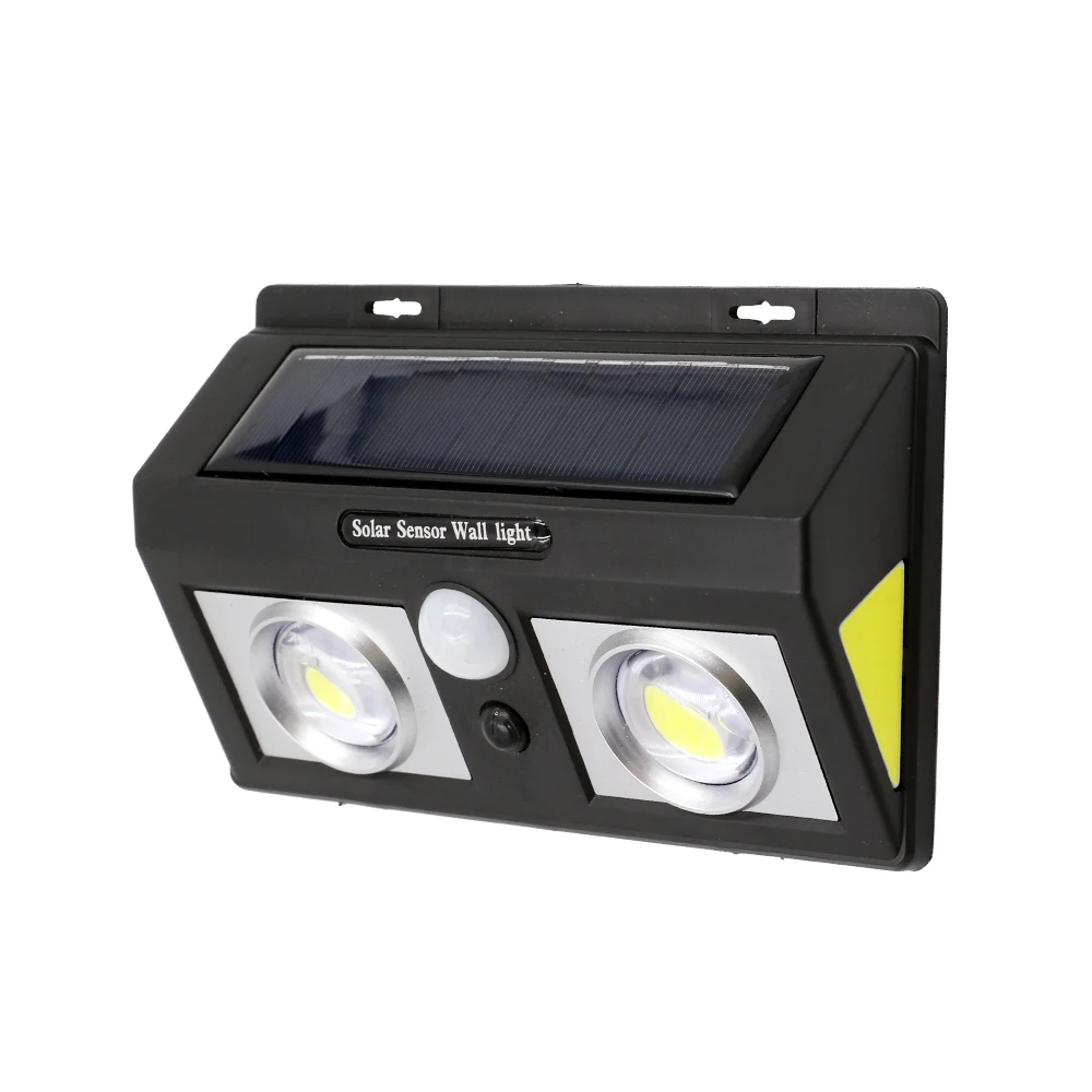 62 COB Rechargeable Outdoor Waterproof High Power LED Solar Wall Lamp Human Motion Sensor Garden LED Lights