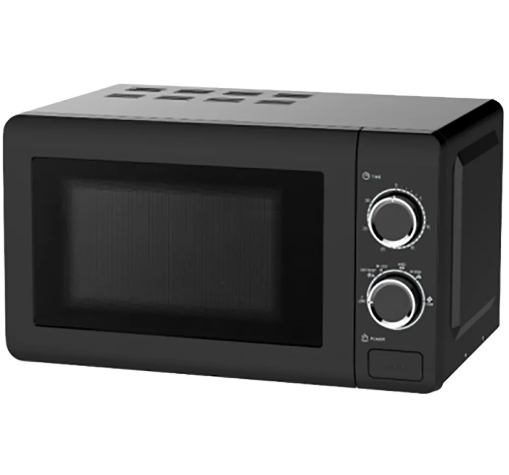 
Black Color 700W Mechanical Control Steel Glass Microwave Oven 