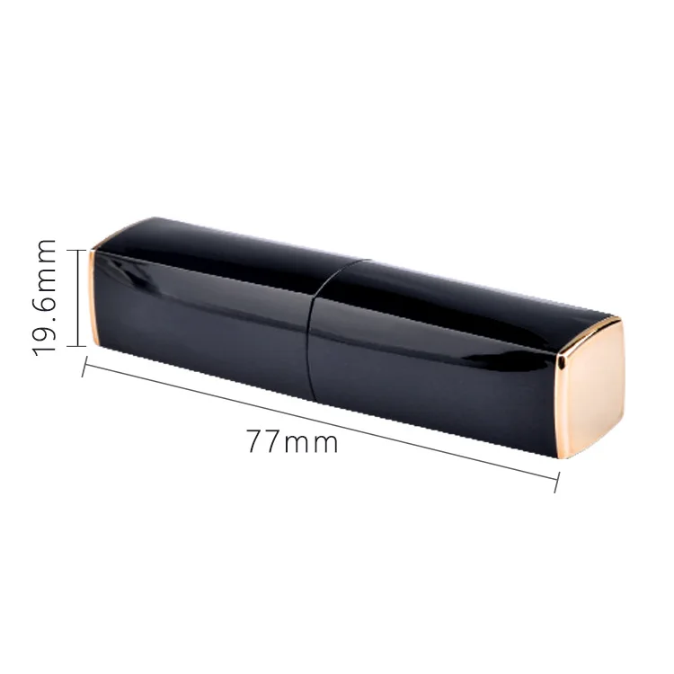  New arrival Luxury empty plastic black lip gloss tube container private label with