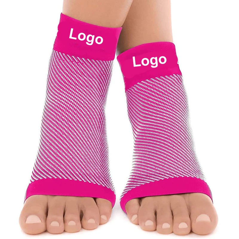 
Custom Ankle Support Brace Socks Compression Sleeve Plantar Fasciitis Comfortable Walker Unisex Summer Sport Luxury Transparent 